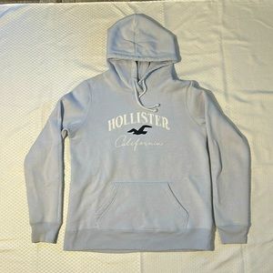 Hollister Light Blue Hoodie. Size Small, Soft!